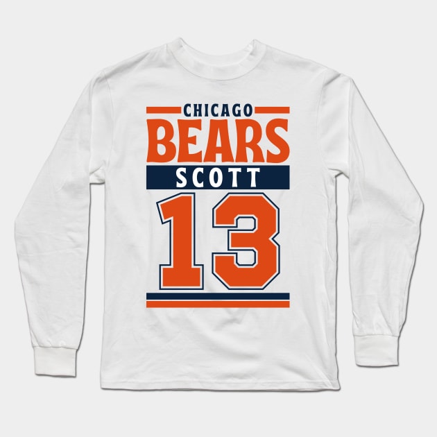 Chicago Bears Scott 13 American Football Edition 3 Long Sleeve T-Shirt by Astronaut.co